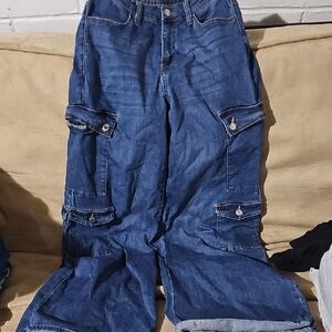 No Boundaries Blue Wide Leg Jeans